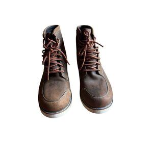 Fly Racing Tradesman Boots Size 9 Leather Vibram Sole Motorcycle Gear Brown Used